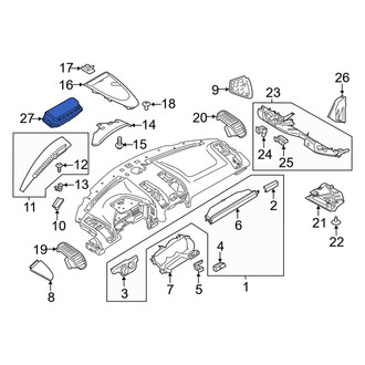 Porsche OE - Upper Instrument Panel Air Bag