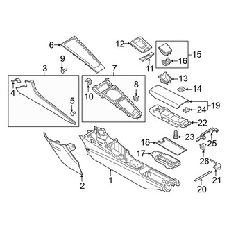 Porsche OE - Console (Console Housing & Components)