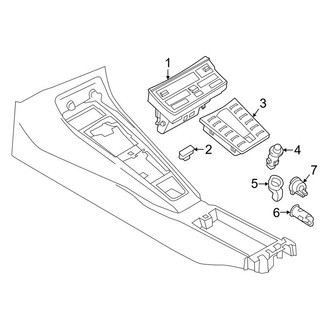 Porsche OE - Console (Console Switches)