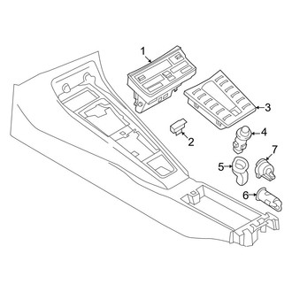 Porsche OE - Console (Console Switches), (Base / S)