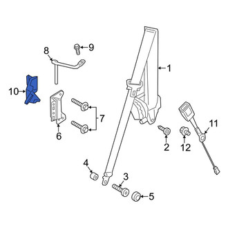 Porsche OE - Left Seat Belt Guide Bracket