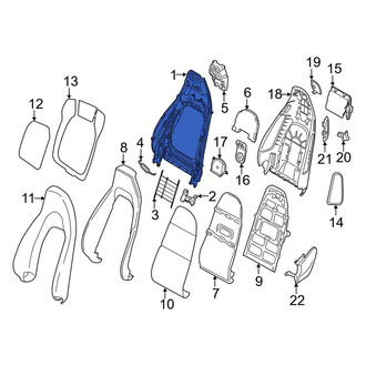 Porsche OE - Front Seat Back Frame