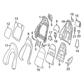 Porsche OE - Seats & Tracks - Seat Components (Seat, Seat Back)