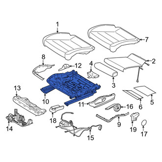 Porsche OE - Front Left Seat Track
