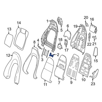 Porsche OE - Left Outer Seat Back Frame Bracket