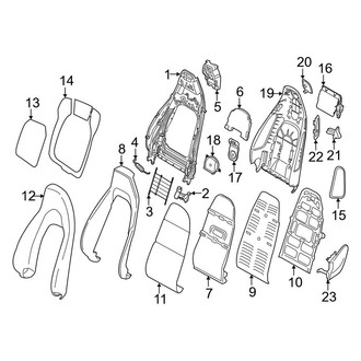 Porsche OE - Seats & Tracks - Seat Components (Plus Seats, Seat Back)