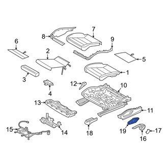 Porsche OE - Front Left Power Seat Switch