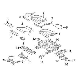 Porsche OE - Seats & Tracks - Seat Components (Seat Plus, Seat Cushion)