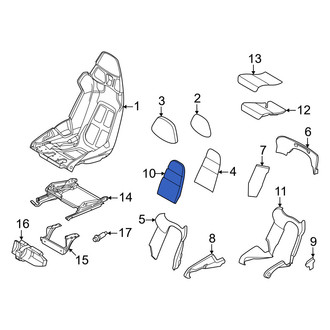 Porsche OE - Front Inner Seat Back Cushion Cover
