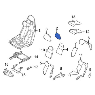 Porsche OE - Front Headrest Cushion