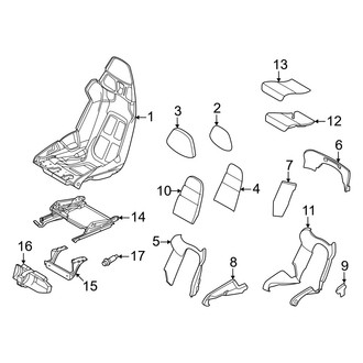 Porsche OE - Seats & Tracks - Seat Components (Bucket Seats, W/O Folding Seat)
