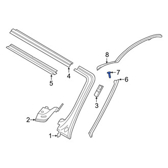 Porsche OE - Windshield Molding Rivet