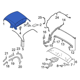Porsche OE - Convertible Top Tonneau Cover