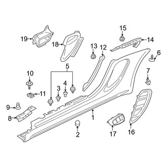 Porsche OE - Pillars, Rocker & Floor - Exterior Trim