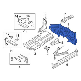 Porsche OE - Rear Partition Panel