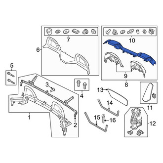 Porsche OE - Rear Roll Bar Trim Panel