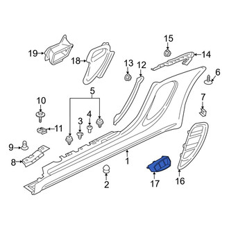 Porsche OE - Front Center Grille