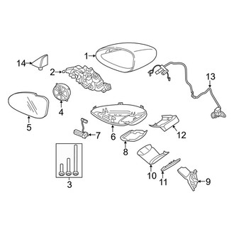 Porsche OE - Door - Outside Mirrors