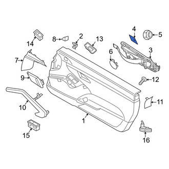 Porsche OE - Front Right Exterior Door Handle Base
