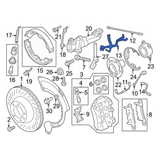 Porsche OE - Rear Left Brake Hydraulic Line Bracket