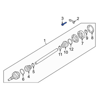 Porsche OE - Rear CV Axle Retainer Plate Bolt