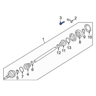 Porsche OE - Rear CV Axle Retainer Plate Bolt
