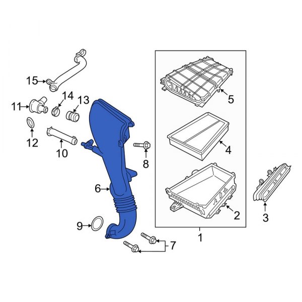 Engine Air Intake Hose