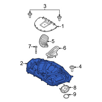 Porsche OE - Lower Air Filter Housing