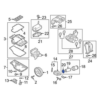 Porsche OE - Engine Oil Filter Element O-Ring