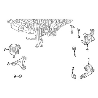 Porsche OE - Engine Mounting (4.0L)