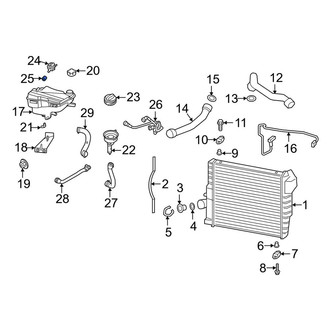 Porsche OE - Engine Coolant Overflow Hose Adapter