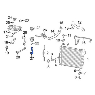 Porsche OE - Engine Coolant Overflow Hose