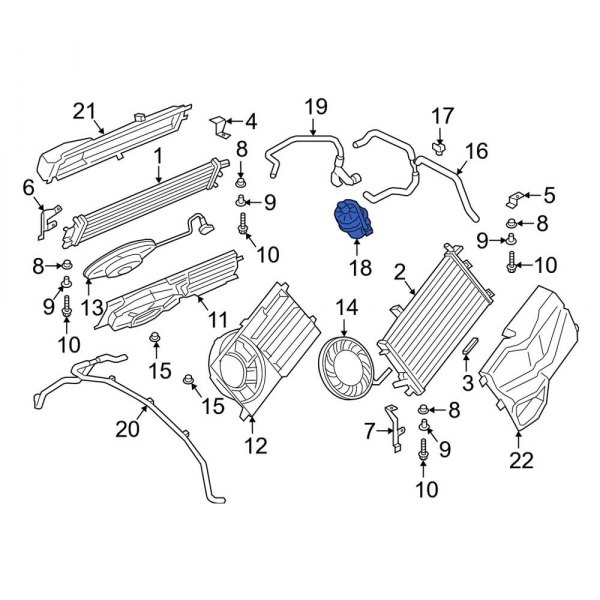 Engine Auxiliary Water Pump