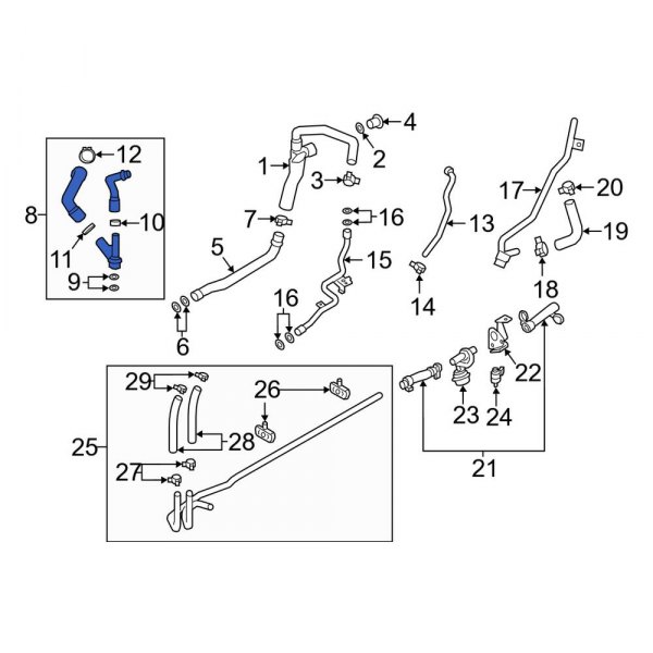 Engine Coolant Pipe