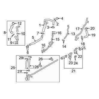 Porsche OE - Cooling - Hoses & Pipes (Control Connection)