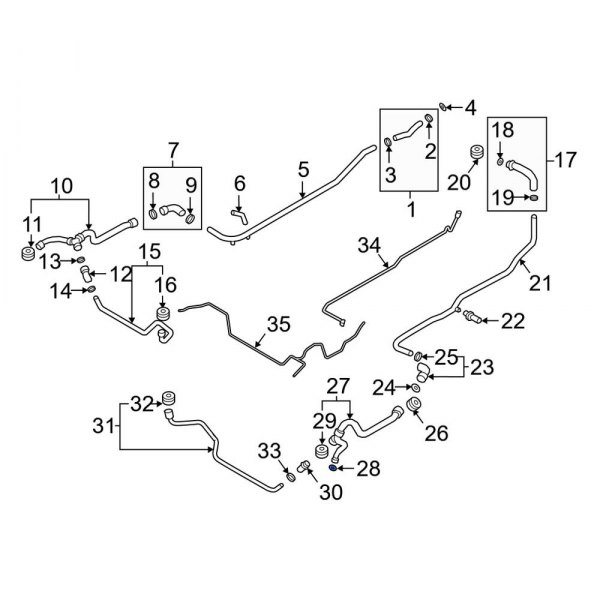 Engine Coolant Pipe O-Ring