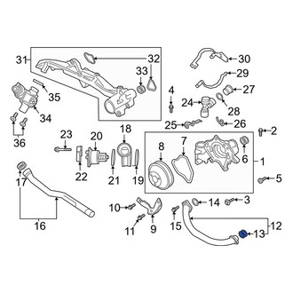 Porsche OE - Engine Coolant Pipe O-Ring