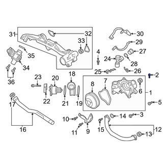 Porsche OE - Engine Water Pump Bolt