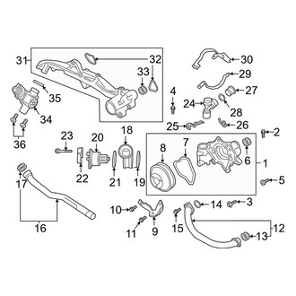 Porsche OE - Cooling - Water Pump (Water Pump & Thermostat)