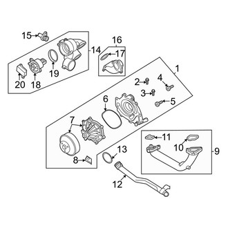 Porsche OE - Cooling - Water Pump (Water Pump & Thermostat), (GT4 / GTS 4.0)