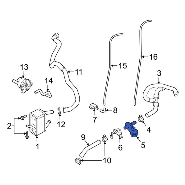 Porsche OE 9P1317233 - Automatic Transmission Oil Cooler Control Valve