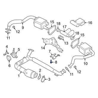 Porsche OE - Catalytic Converter Bolt
