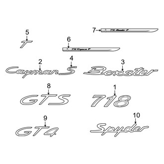 Porsche OE - Rear Bumper - Exterior Trim (RS)