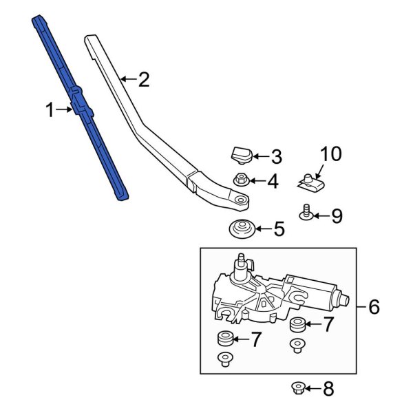 Back Glass Wiper Blade