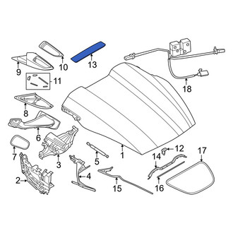 Porsche OE - Deck Lid Molding