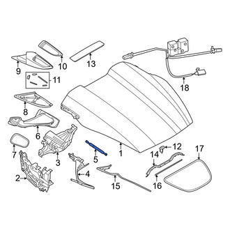 Porsche OE - Trunk Lid Lift Support