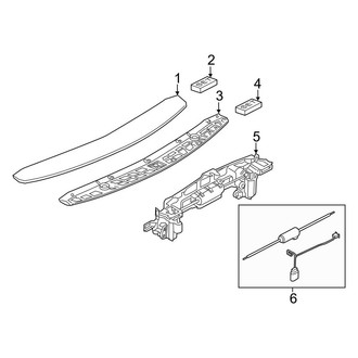 Porsche OE - Engine Lid - Spoiler (Base / S)