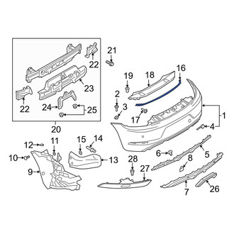 Porsche OE - Rear Bumper Trim