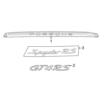 Porsche OE - Rear Bumper - Exterior Trim (GT4 RS)