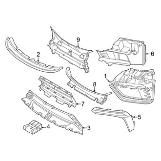 Porsche OE - Front Bumper - Grille & Components (RS)